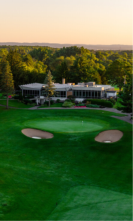 Vu aérienne du Club de Golf le diamant